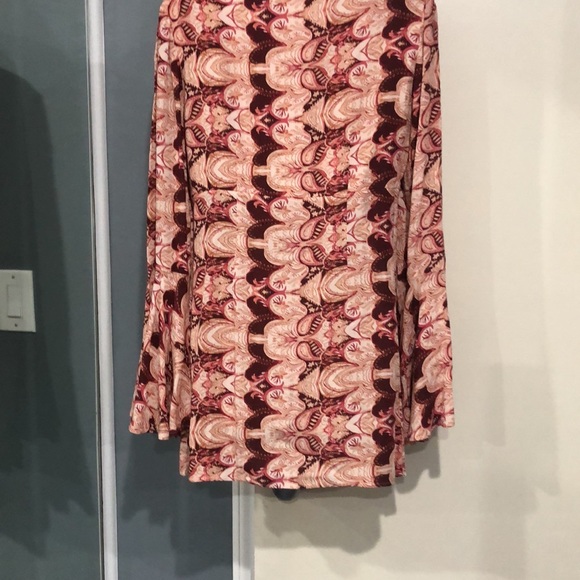 Free People “Ossie Vibes”Bell Sleeve Tunic Dress - Picture 6 of 14